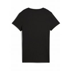 Damska koszulka prążkowana ESS ELEVATED PUMA Black. Czarne koszulki sportowe damskie Puma, xl, bez wzorów, prążkowane, bez kołnierzyka, bez ramiączek. W wyprzedaży za 79.00 zł.