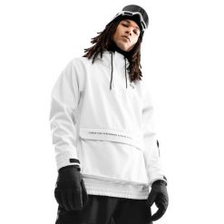 Męska kurtka snowboardowa Sporty zimowe Siroko W3 Antarctica. Białe kurtki męskie SIROKO, l, bez wzorów, z softshellu, bez kaptura, narciarskie. W wyprzedaży za 298.00 zł.
