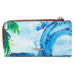 Desigual Portfel Damski Niebieski Mone Landscape Ocean. Niebieskie portfele damskie marki Desigual. Za 229.00 zł.