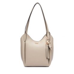 Torebka Guess. Brązowe torebki do ręki damskie Guess, z aplikacjami, klasyczne, bez dodatków. Za 584.99 zł.
