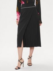Rinascimento Spódnica midi CFC0118252003 Czarny Regular Fit. Czarne spódnice damskie Rinascimento, s, bez wzorów, z syntetyku, midi. Za 249.99 zł.