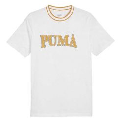 T-shirt Męski Squad. Białe t-shirty męskie Puma, m, bez wzorów, sportowe, bez kołnierzyka. Za 119.99 zł.