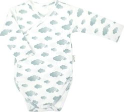 NICOL Body niemowlęce rozpinane kopertowo dla chłopca wyprawka z długim rękawem Liam 56 (51 - 56 cm). Body niemowlęce NICOL, bez wzorów, bez ramiączek. Za 37.99 zł.