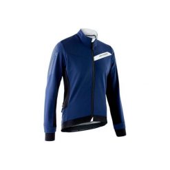 Kurtka na rower MTB XC niebieska. Niebieskie kurtki męskie B'TWIN, xl, bez wzorów, z elastanu, bez kaptura. Za 279.99 zł.