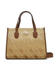 Guess Torebka HWSW86 65220 Beżowy. Brązowe torebki do ręki damskie Guess, z aplikacjami, z materiału, bez dodatków. Za 349.99 zł.