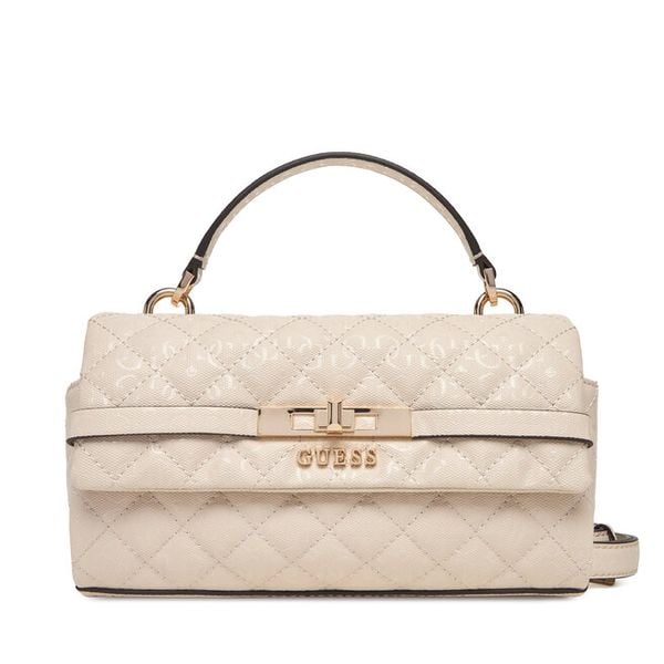 Torebka Guess. Brązowe torebki do ręki damskie Guess, z aplikacjami, klasyczne, bez dodatków. Za 439.99 zł.