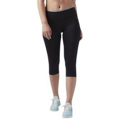 Spodnie treningowe damskie Reebok CE1220. Czarne spodnie sportowe damskie Reebok, l, bez wzorów, z elastanu, do biegania. Za 175.00 zł.