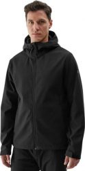 Kurtka męska softshell 4F M283 głęboka czerń 4FWAW24TSOFM283 20S M. Kurtki męskie 4f, m, bez wzorów, z softshellu, bez kaptura. Za 228.77 zł.