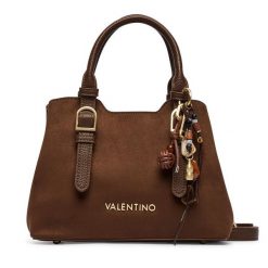 Torebka Valentino. Brązowe torebki do ręki damskie Valentino, bez wzorów, klasyczne, bez dodatków. Za 619.99 zł.