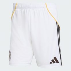 Szorty Real Madryt 25/26 Home. Białe szorty męskie Adidas, l, z aplikacjami, z materiału, klasyczne. Za 199.00 zł.