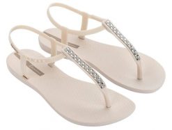 Sandały damskie Ipanema Class Chic. Brązowe sandały damskie Ipanema, bez wzorów, z gumy, bez obcasa, bez zapięcia. Za 88.72 zł.