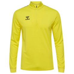 Kurtka z dresu Hummel Authentic half. Żółte kurtki męskie Hummel, bez wzorów, z dresówki, na fitness i siłownię. Za 251.00 zł.