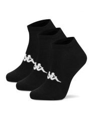 Kappa Skarpety krótkie Z4441 AW24 (3-PACK) Czarny. Czarne skarpety damskie Kappa, bez wzorów, z bawełny. Za 24.99 zł.