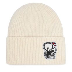 Czapka KARL LAGERFELD. Białe czapki i kapelusze damskie KARL LAGERFELD, na zimę, bez wzorów. Za 299.99 zł.