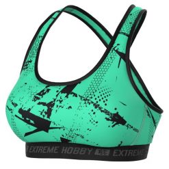 Stanik sportowy fitness siłownia MMA EXTREME HOBBY NEO. Zielone obuwie sportowe damskie EXTREME HOBBY, bez wzorów, z elastanu, na fitness i siłownię. Za 139.00 zł.