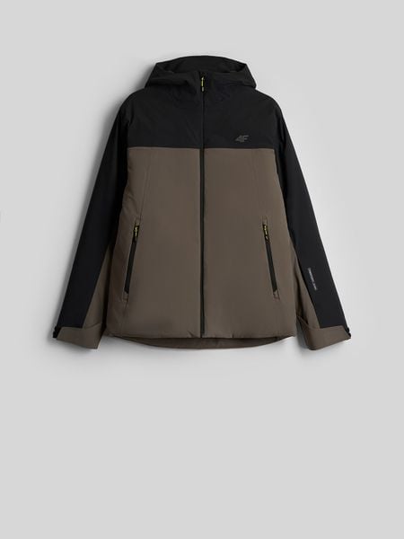 4F Kurtka zimowa membrana 5000 męska - khaki XXL. Brązowe kurtki męskie 4f, na zimę, m, bez wzorów, klasyczne, bez kaptura. Za 399.99 zł.