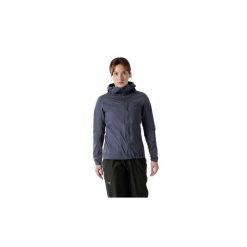 Kurtka trekkingowa damska Squamish Hoody Women. Szare kurtki damskie Arc'teryx, bez wzorów, z softshellu. Za 939.99 zł.