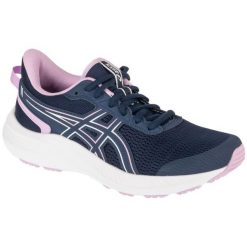 Buty do biegania Asics Jolt 5 1012B757-400 niebieskie. Niebieskie obuwie sportowe damskie bez wzorów, z materiału, do biegania. Za 364.83 zł.