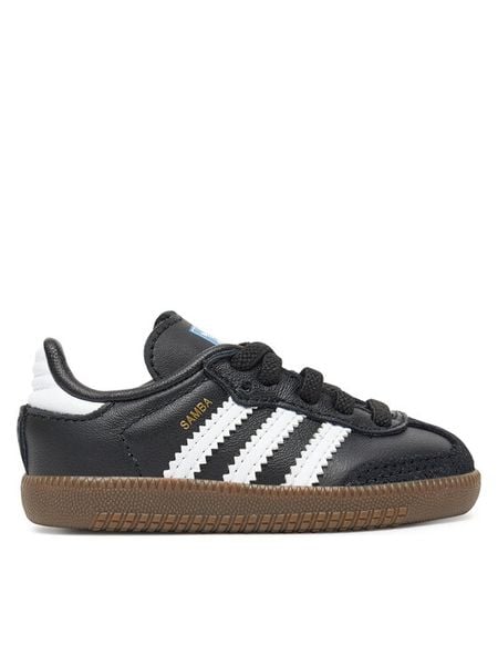 Adidas Sneakersy Samba Og IE3680 Czarny. Czarne buty sportowe chłopięce Adidas, bez wzorów, ze skóry, bez zapięcia. Za 219.99 zł.