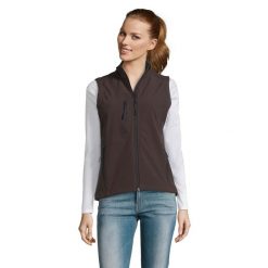 Damska Kamizelka Bez Rękawów Rallye Softshell. Czarne kurtki damskie SOL'S, l, bez wzorów, z softshellu, bez kaptura. Za 222.99 zł.