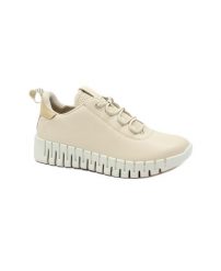 Buty do biegania damskie Ecco Sneaker Gruuv Lea. Brązowe obuwie sportowe damskie ecco, bez wzorów, z materiału, do biegania. Za 600.50 zł.