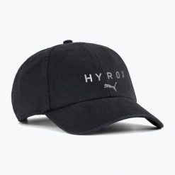 Czapka z daszkiem PUMA Hyrox BB. Czarne czapki i kapelusze damskie Puma, bez wzorów, z materiału, sportowe. Za 99.99 zł.