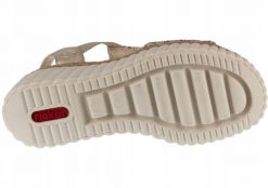 Rieker Rieker Sandals 69172-60 Beżowe 42. Brązowe sandały damskie Rieker, bez wzorów, bez obcasa, bez zapięcia. Za 273.37 zł.