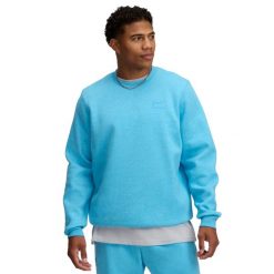 Bluza Under Armour Icon. Niebieskie bluzy męskie Under Armour, xl, bez wzorów, z bawełny, bez kaptura. Za 257.50 zł.