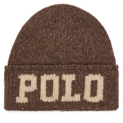 Czapka Polo Ralph Lauren. Brązowe czapki i kapelusze męskie Polo Ralph Lauren, na zimę, bez wzorów. Za 519.99 zł.