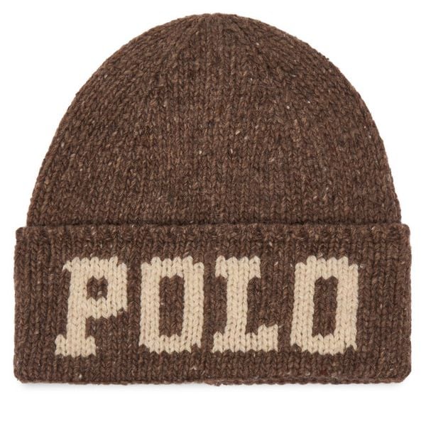 Czapka Polo Ralph Lauren. Brązowe czapki i kapelusze męskie Polo Ralph Lauren, na zimę, bez wzorów. Za 519.99 zł.