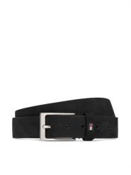 Tommy Hilfiger Pasek Layton 3.5 Nubuck AM0AM15047 Czarny. Czarne paski damskie Tommy Hilfiger, bez wzorów, z nubiku. Za 249.99 zł.