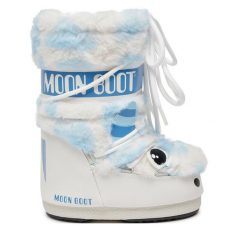 Śniegowce Moon Boot. Białe śniegowce dziewczęce Moon Boot, bez zapięcia. Za 899.99 zł.