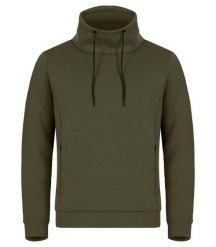 Clique Hobart bluza męska z stojącym kołnierzem, materiał air-layer. Zielone bluzy męskie CLIQUE, l, bez wzorów, z elastanu, bez kaptura. Za 200.51 zł.
