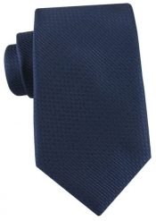 Jednokolorowy Krawat Granatowy, Drobna Faktura Tkaniny - Alties. Niebieskie krawaty i muchy Alties, bez wzorów, z tkaniny, eleganckie. Za 55.00 zł.