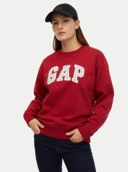 Gap Bluza 554936-22 Czerwony Regular Fit. Czerwone bluzy damskie GAP, xxs, bez wzorów, z bawełny, bez kaptura. Za 149.99 zł.