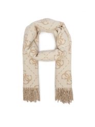 Guess Szalik AW5217 VIS03 Beżowy jasny. Brązowe czapki i kapelusze damskie Guess, z aplikacjami, z poliesteru. Za 234.99 zł.