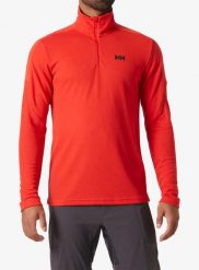 Bluza bez kaptura męska Helly Hansen HP 1/2 Zip Pullover 2.0. Czerwone bluzy męskie Helly Hansen, l, bez wzorów, z materiału, bez kaptura. Za 307.50 zł.