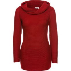 Sweter z dekoltem "carmen" bonprix czerwony. Swetry damskie bonprix. Za 49.99 zł.