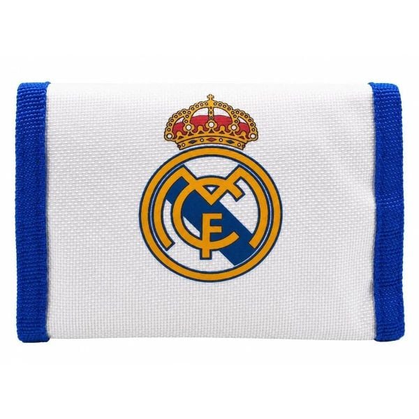 Real Madryt portfel wallet biały. Białe portfele męskie Real Madrid, bez wzorów, z materiału. Za 56.64 zł.