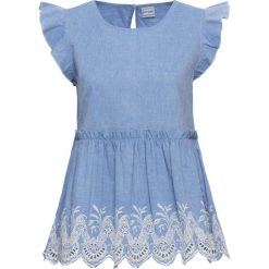 Bluzka z haftem bonprix jasnoniebieski. Bluzki damskie marki bonprix. Za 59.99 zł.