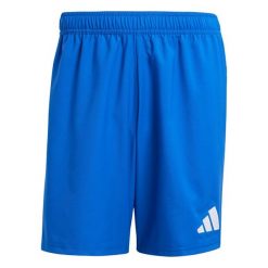 Szorty adidas Tastigo25. Niebieskie krótkie spodenki sportowe męskie Adidas, s, bez wzorów, z materiału, do piłki nożnej. Za 129.65 zł.