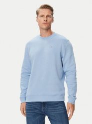 Tommy Jeans Bluza DM0DM20741 Niebieski jasny Regular Fit. Niebieskie bluzy męskie Tommy Jeans, m, bez wzorów, z bawełny, bez kaptura. Za 289.99 zł.