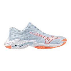 Damskie buty halowe Mizuno Wave Lightning Elite. Białe obuwie sportowe damskie Mizuno, bez wzorów, do siatkówki, mizuno wave. Za 749.10 zł.