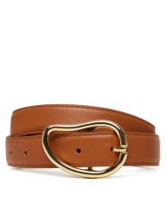 Pieces Pasek Damski Pcsigne Jeans Belt 17156585 Brązowy. Brązowe paski damskie Pieces, bez wzorów, z jeansu. Za 59.99 zł.