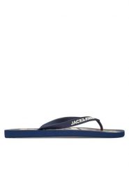 Jack & Jones Japonki Jfwlogo Palm Print Flip Flop Ln 12230642 Granatowy. Niebieskie klapki męskie Jack & Jones, z tworzywa sztucznego. Za 49.99 zł.