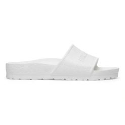 Birkenstock Barbados EVA White Klapki Unisex. Białe klapki męskie Birkenstock, z materiału, klasyczne. Za 199.99 zł.