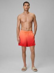 4F Spodenki plażowe boardshorty męskie - pomarańczowe L. Brązowe szorty męskie 4f, l, bez wzorów, z materiału. Za 99.99 zł.