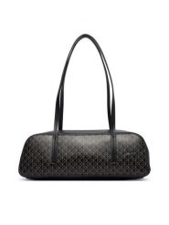 Calvin Klein Torebka Emblem Aop Bauletto LV04F3585G Czarny. Czarne torebki do ręki damskie Calvin Klein, bez wzorów, ze skóry, bez dodatków. Za 529.99 zł.