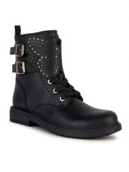 Geox Botki J Eclair Girl J369QN 000BC C9999 M Czarny. Czarne botki dziewczęce Geox, ze skóry, bez zapięcia. Za 339.99 zł.
