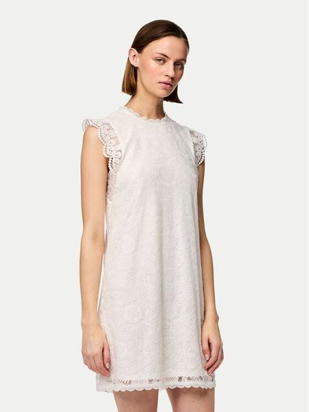 Pieces Sukienka codzienna Olline 17146419 Biały Regular Fit. Białe sukienki damskie Pieces, na co dzień, m, bez wzorów, z syntetyku, bez kołnierzyka, bez ramiączek, proste. Za 109.99 zł.